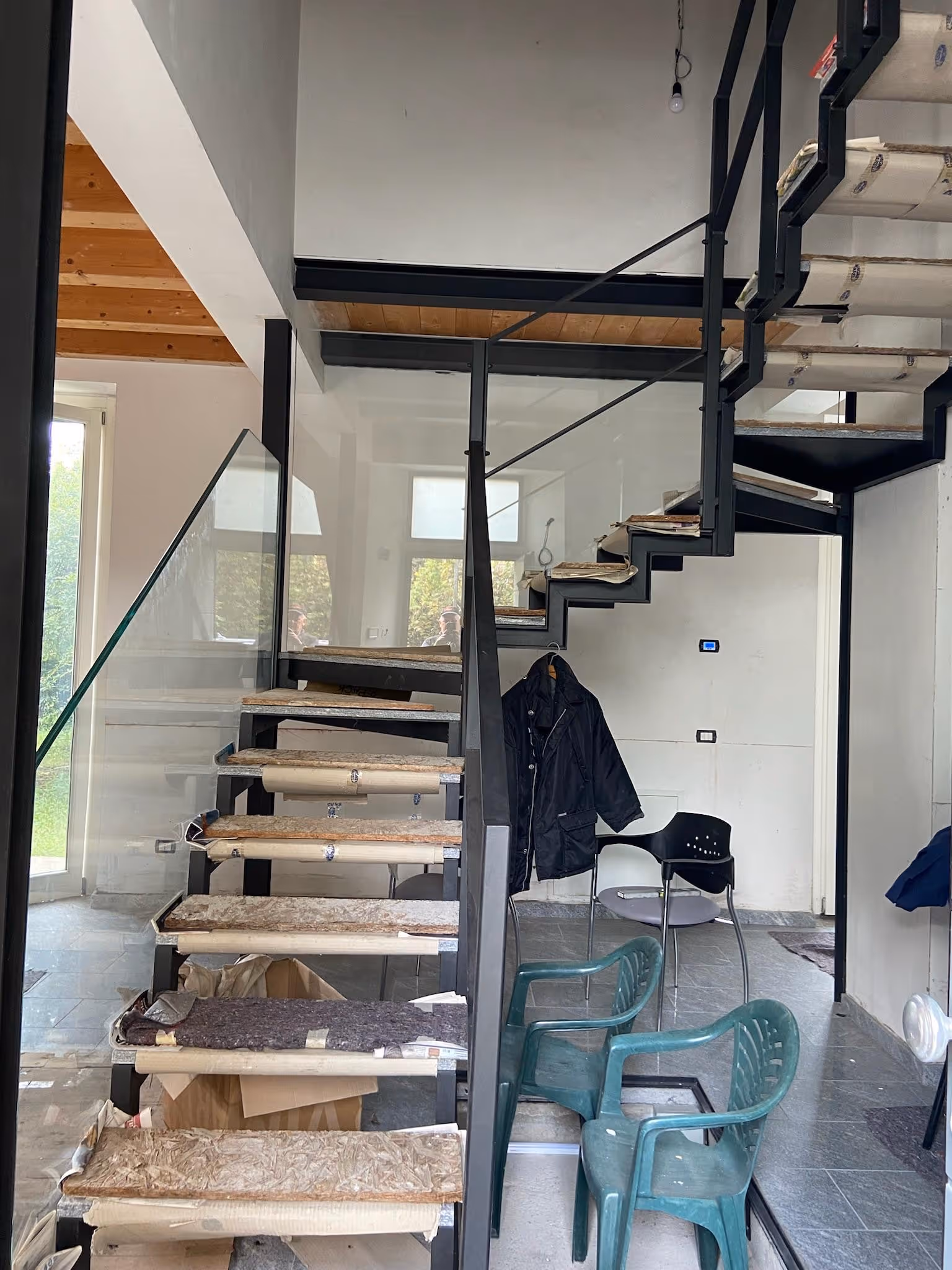 Struttura scala in ferro interna