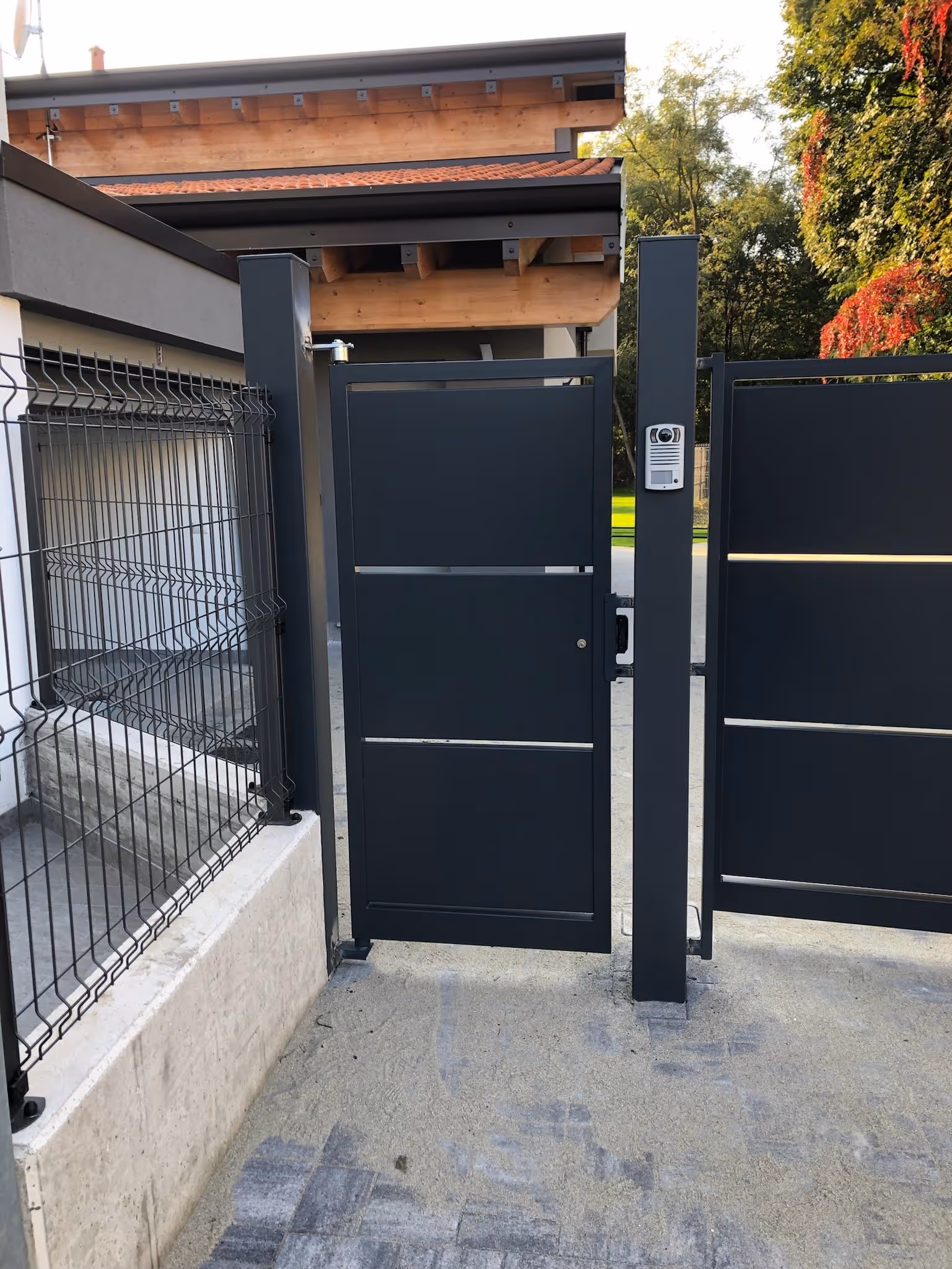 cancello in ferro taglio laser personalizzabile